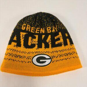 NFL Green Bay Packers Hat Youth Knit Beanie Embroidered Boys 8-20